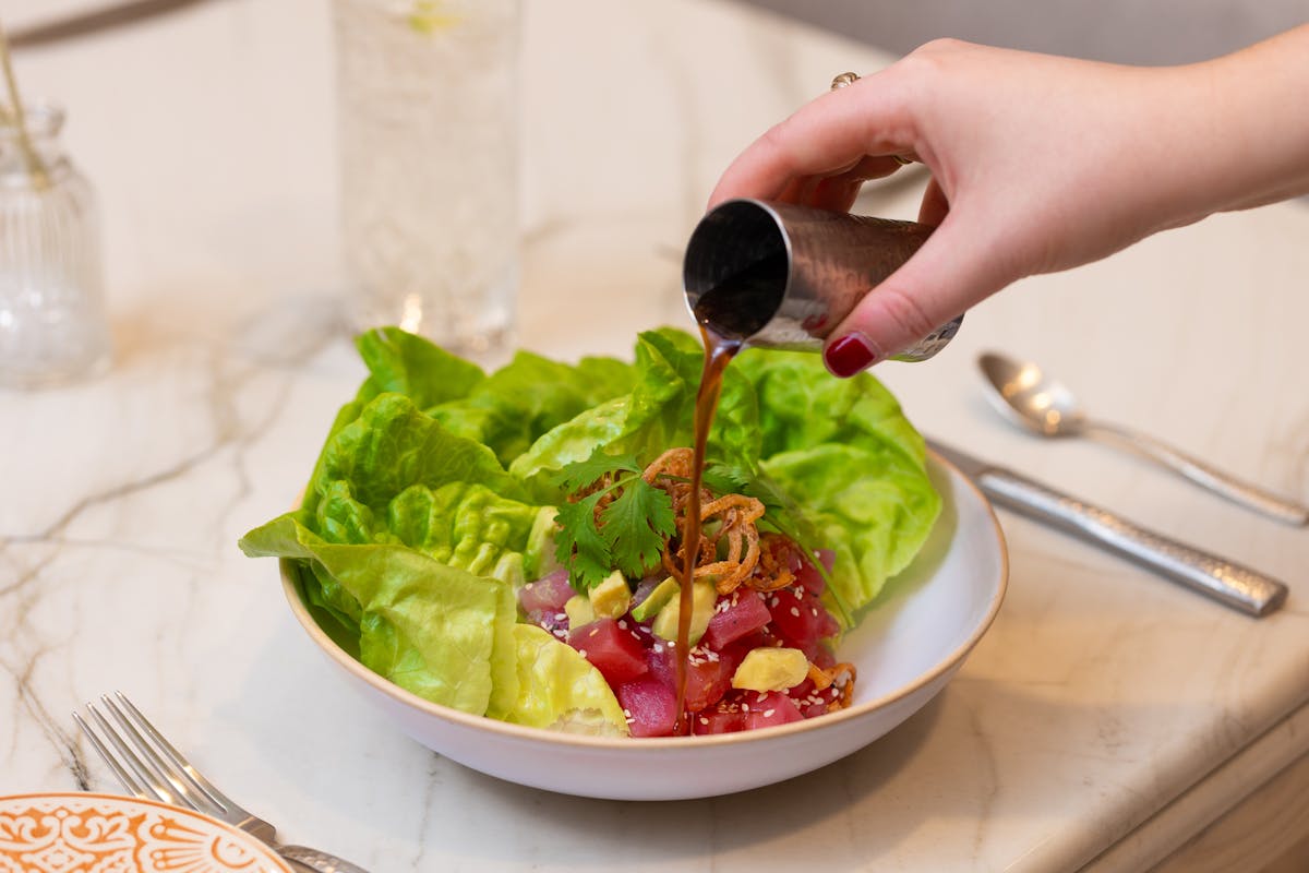 Tuna Poke Lettuce Wraps