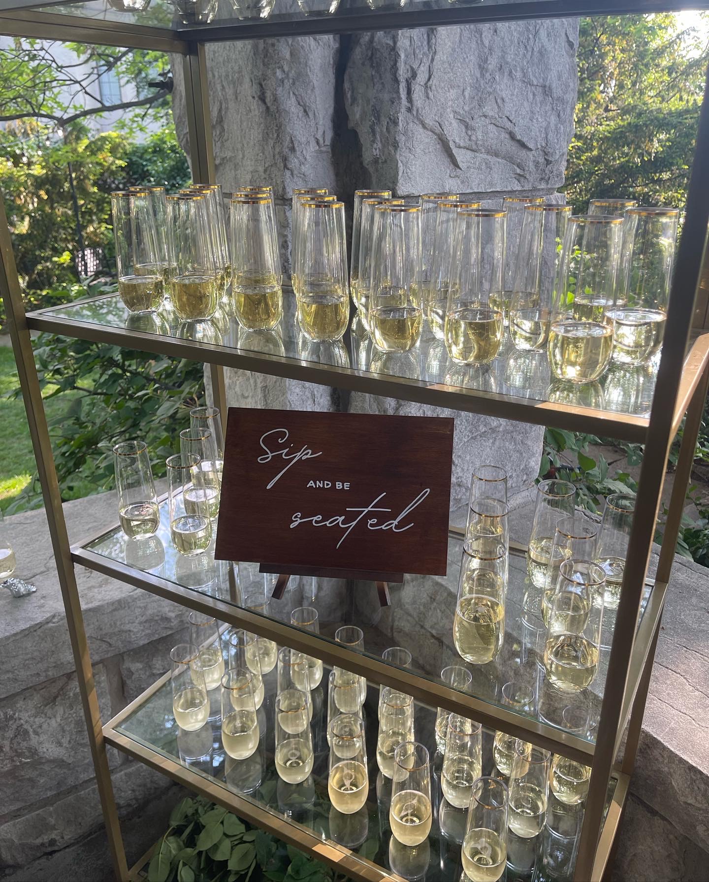 Champagne wall