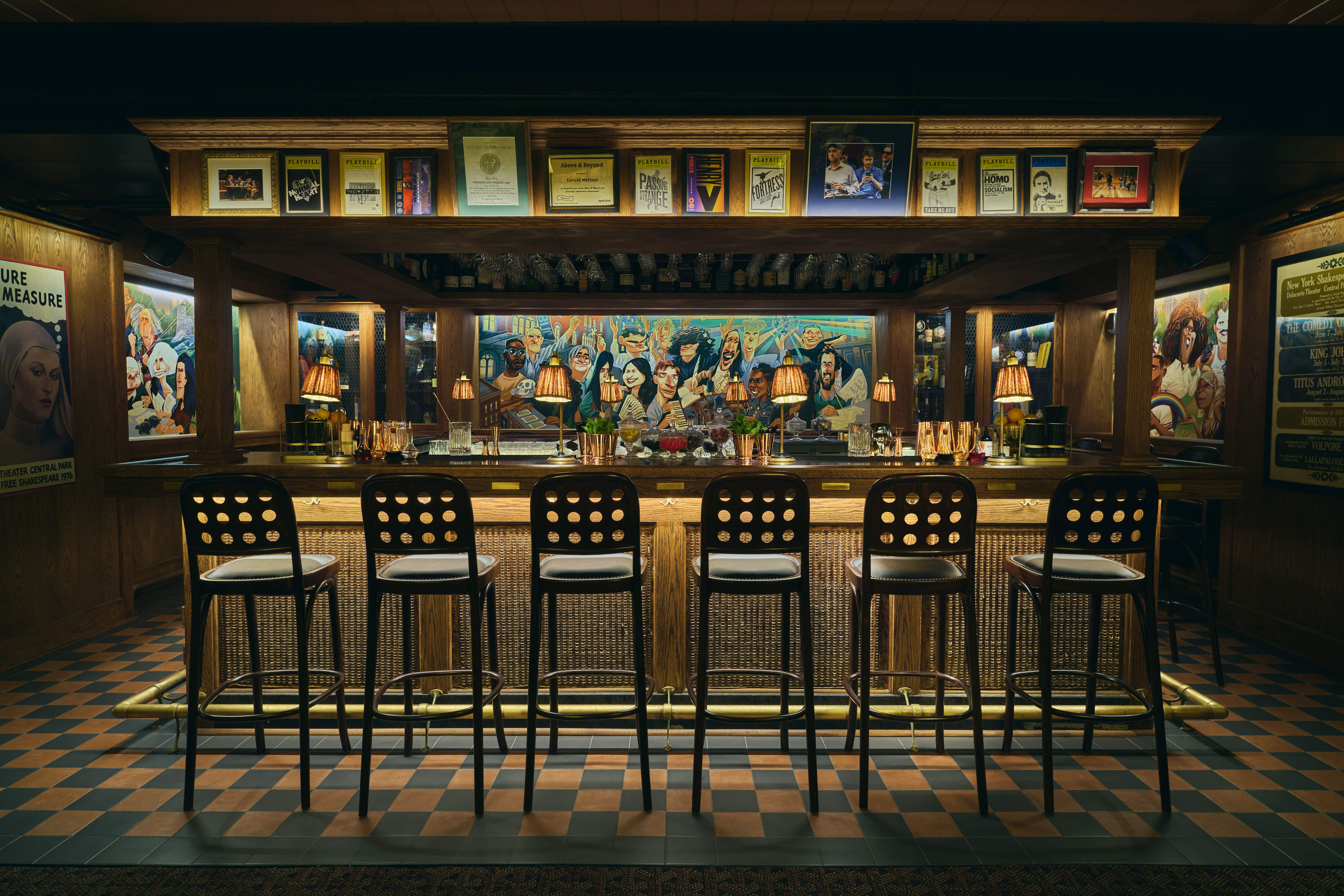 the astor bar and mural