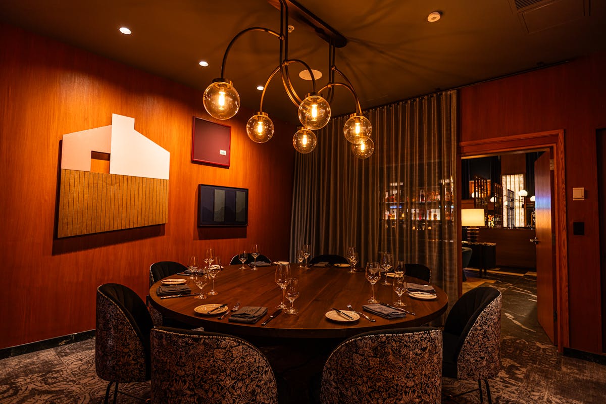 a dining room table