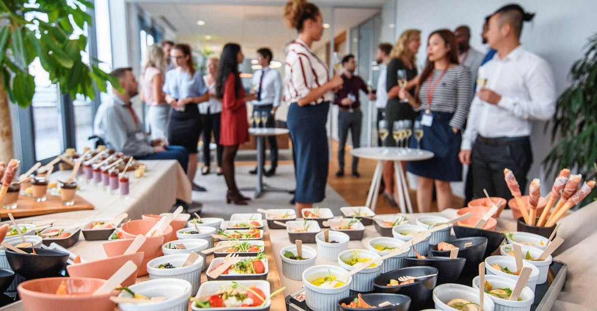 a group of people at an event