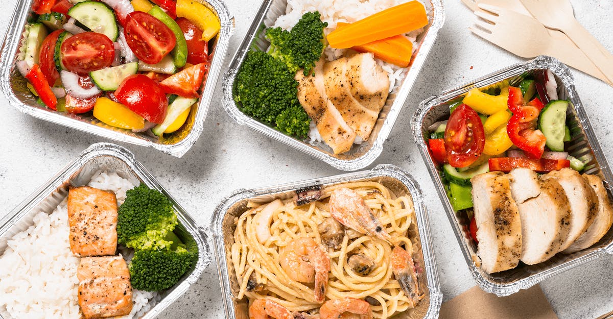 a close up of food
