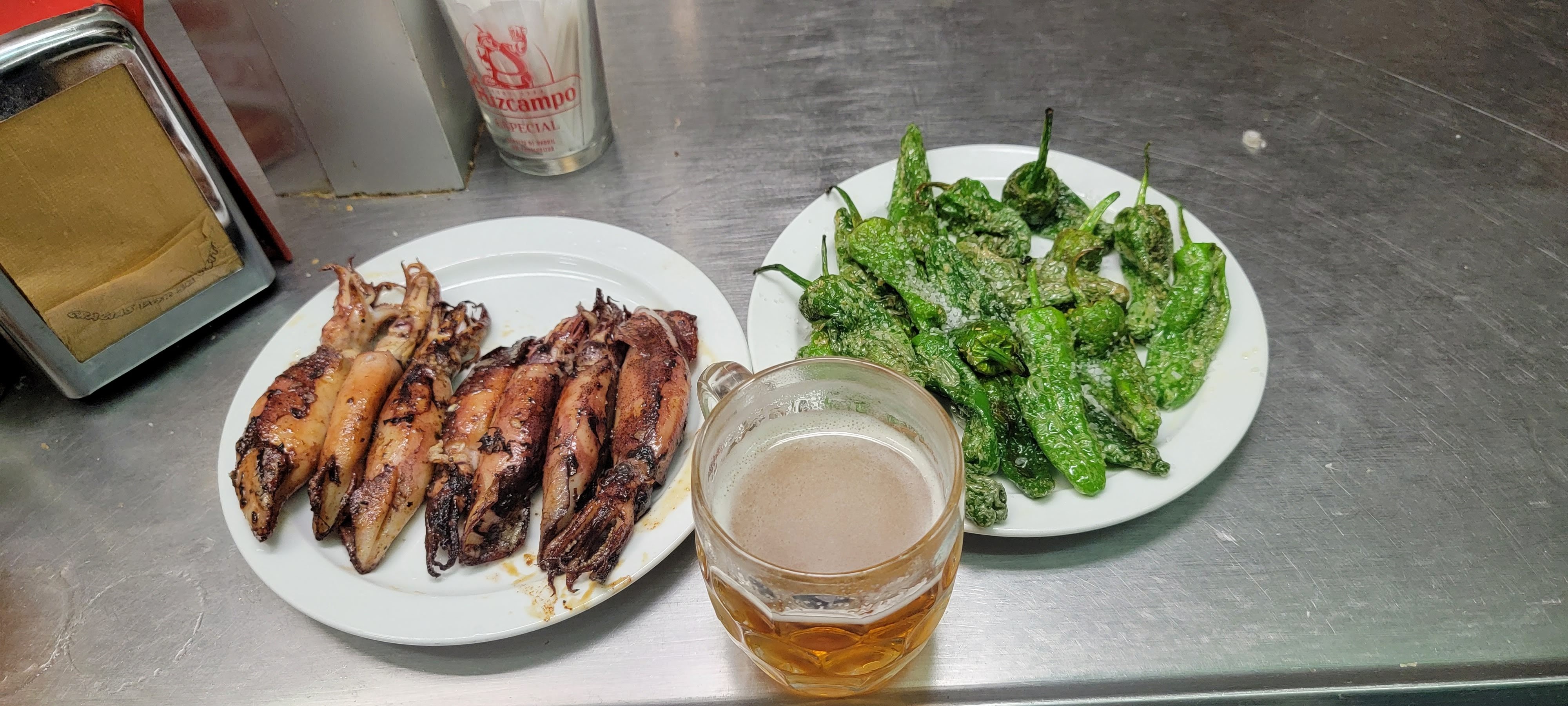 a plate of food on a table