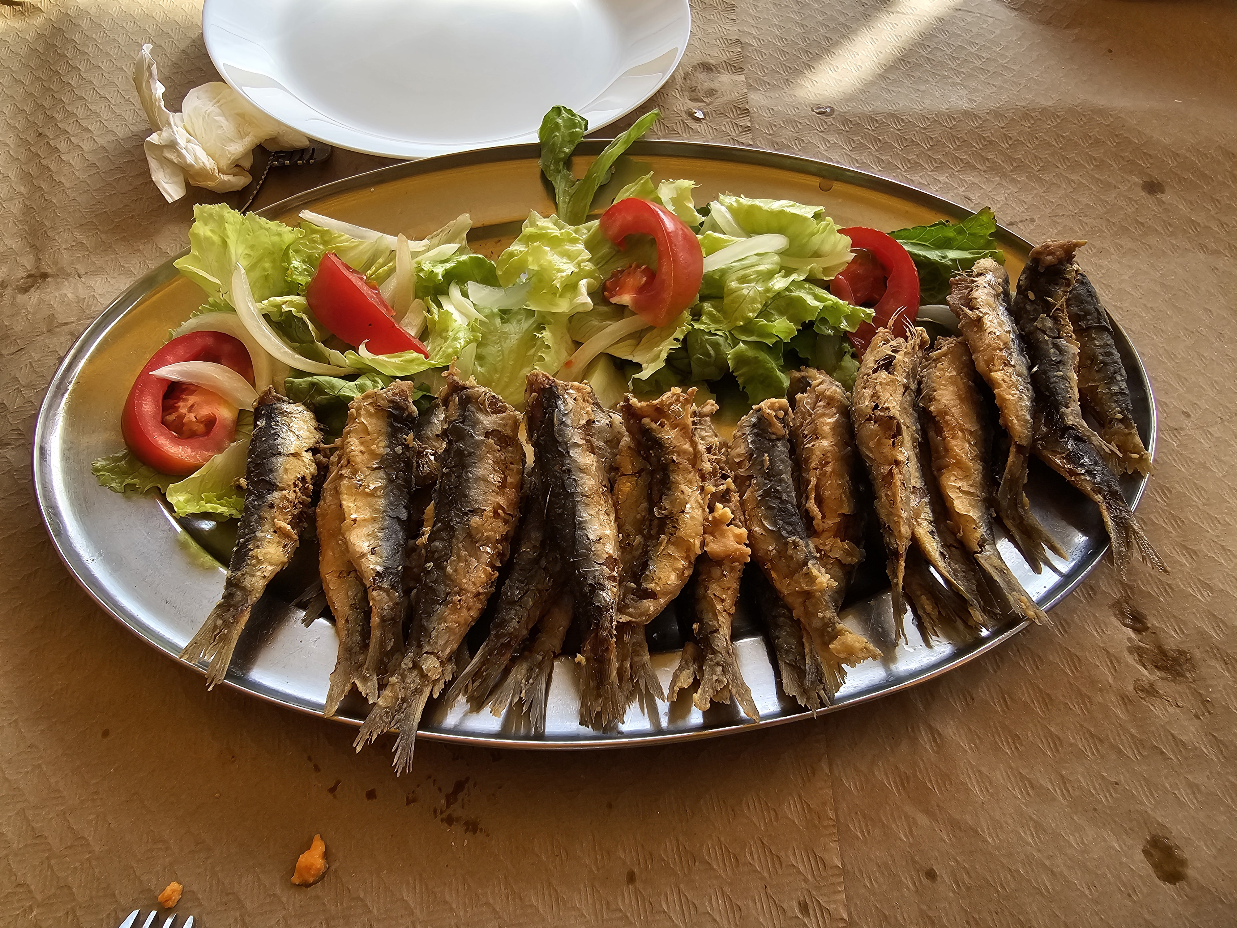 a plate of food on a table