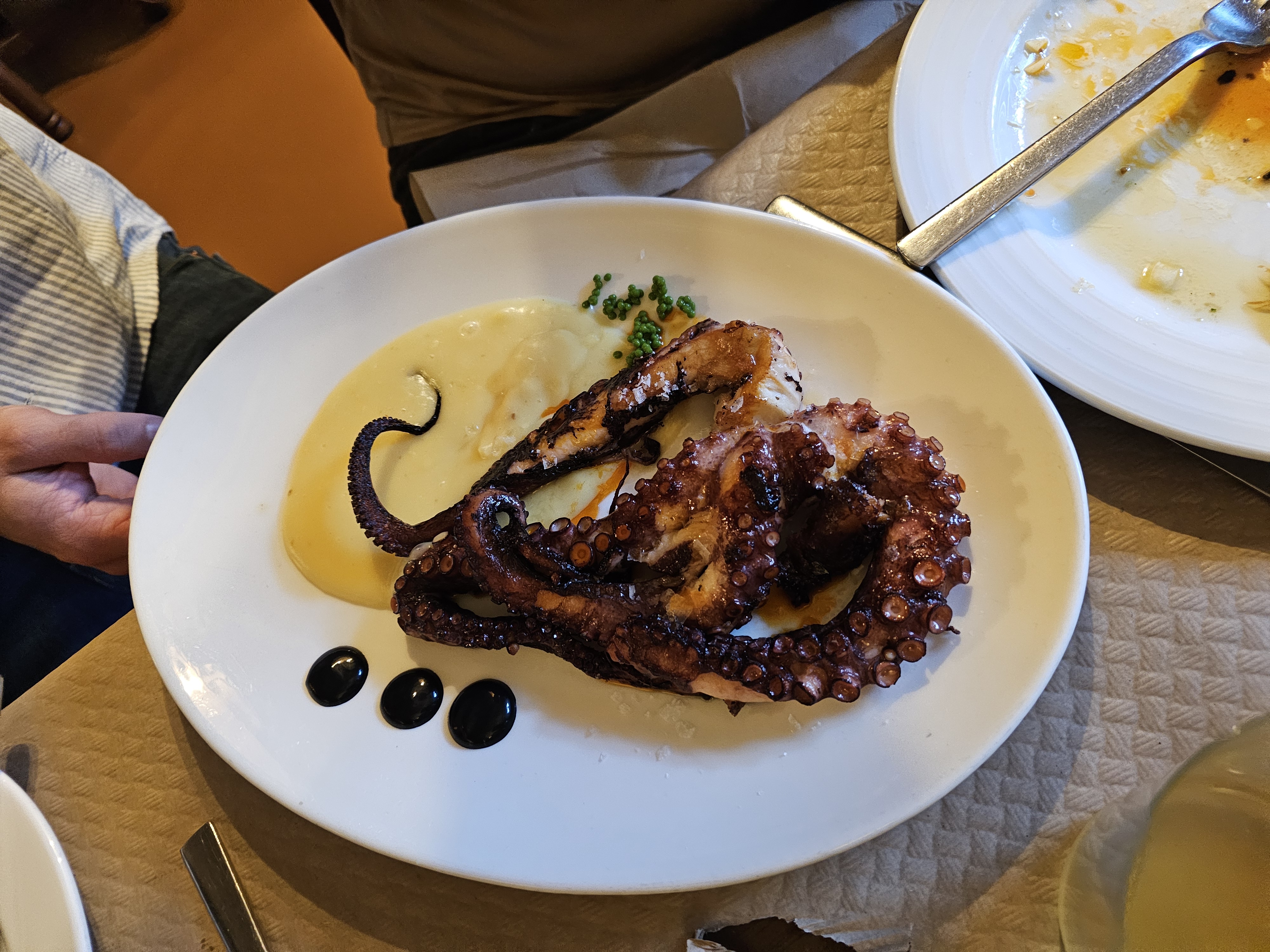 a plate of food on a table