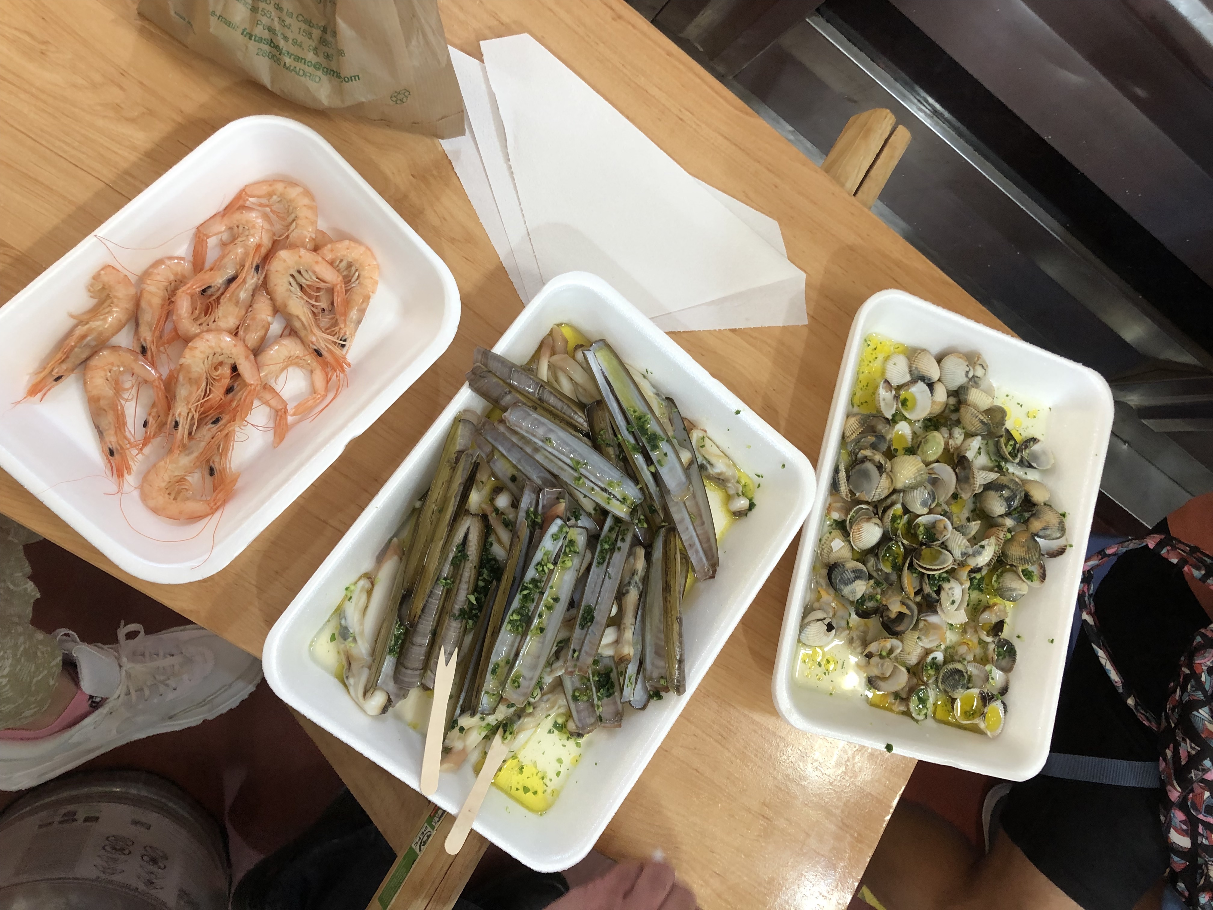 a tray of food on a table