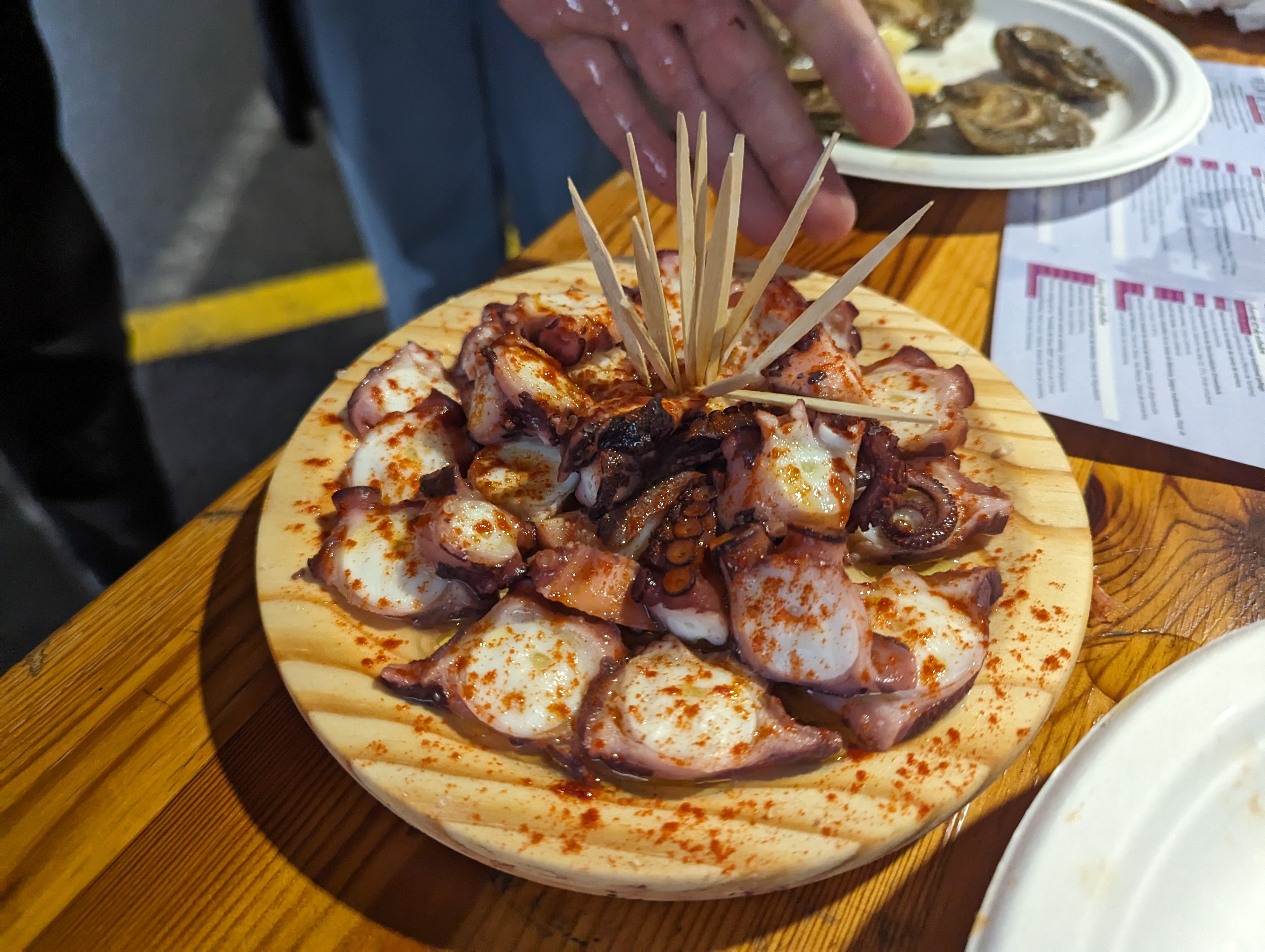 a plate of food on a table