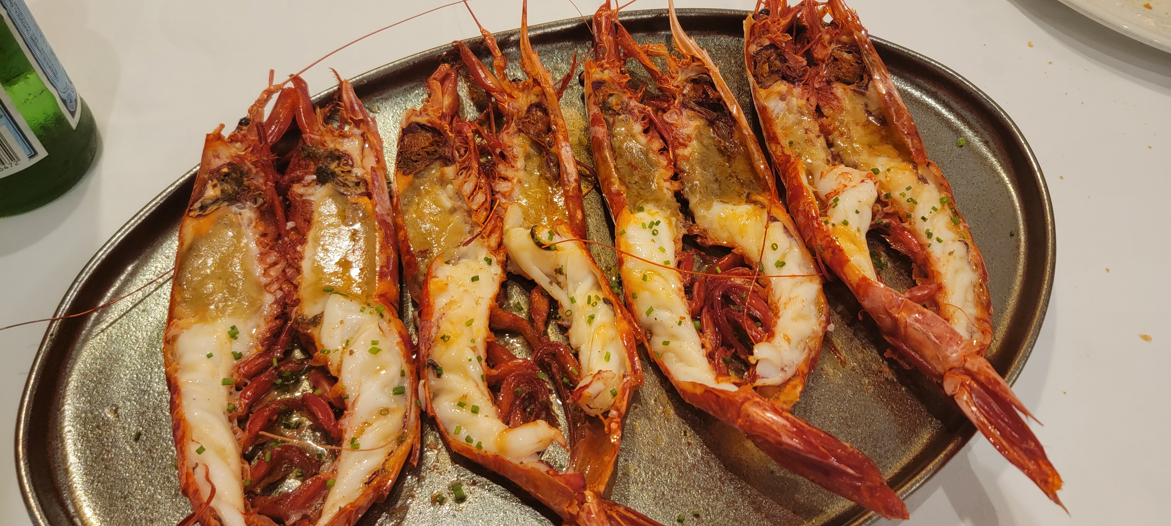 a lobster on a plate