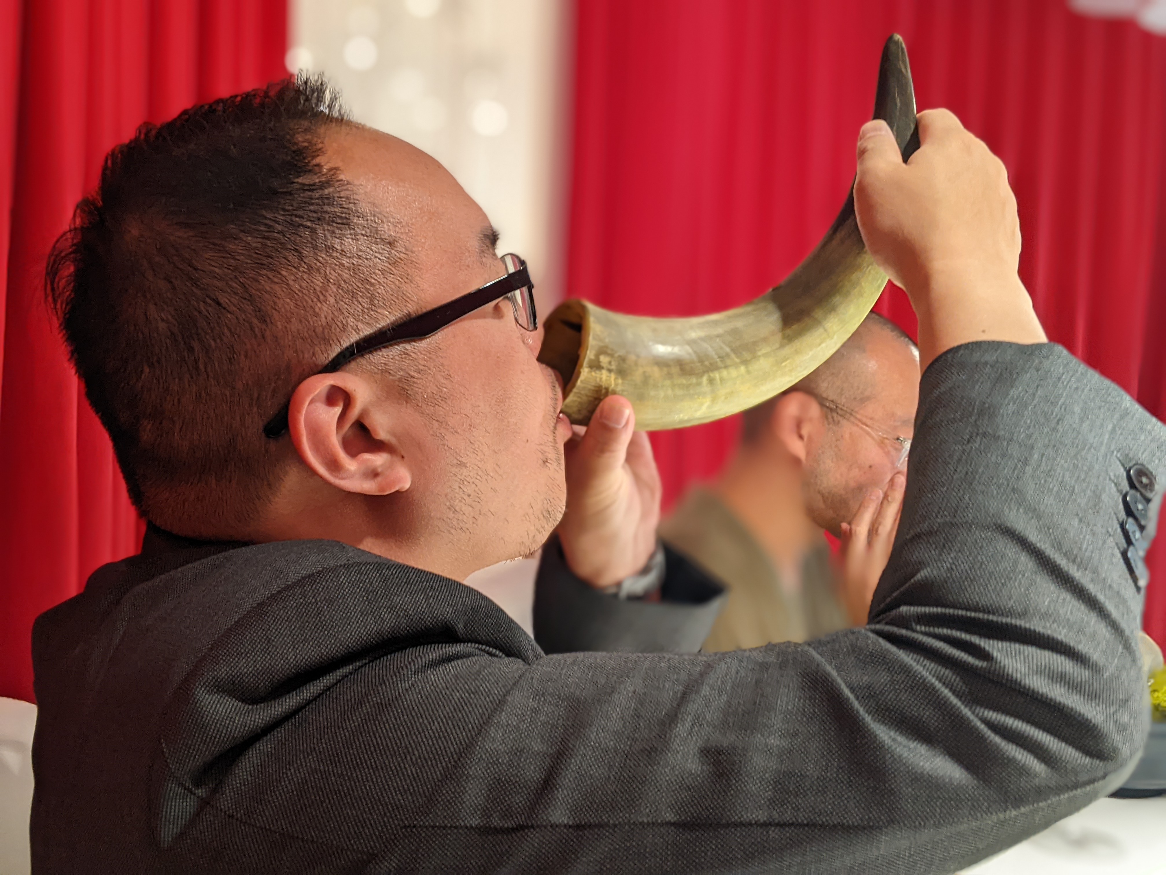 a man holding a fish