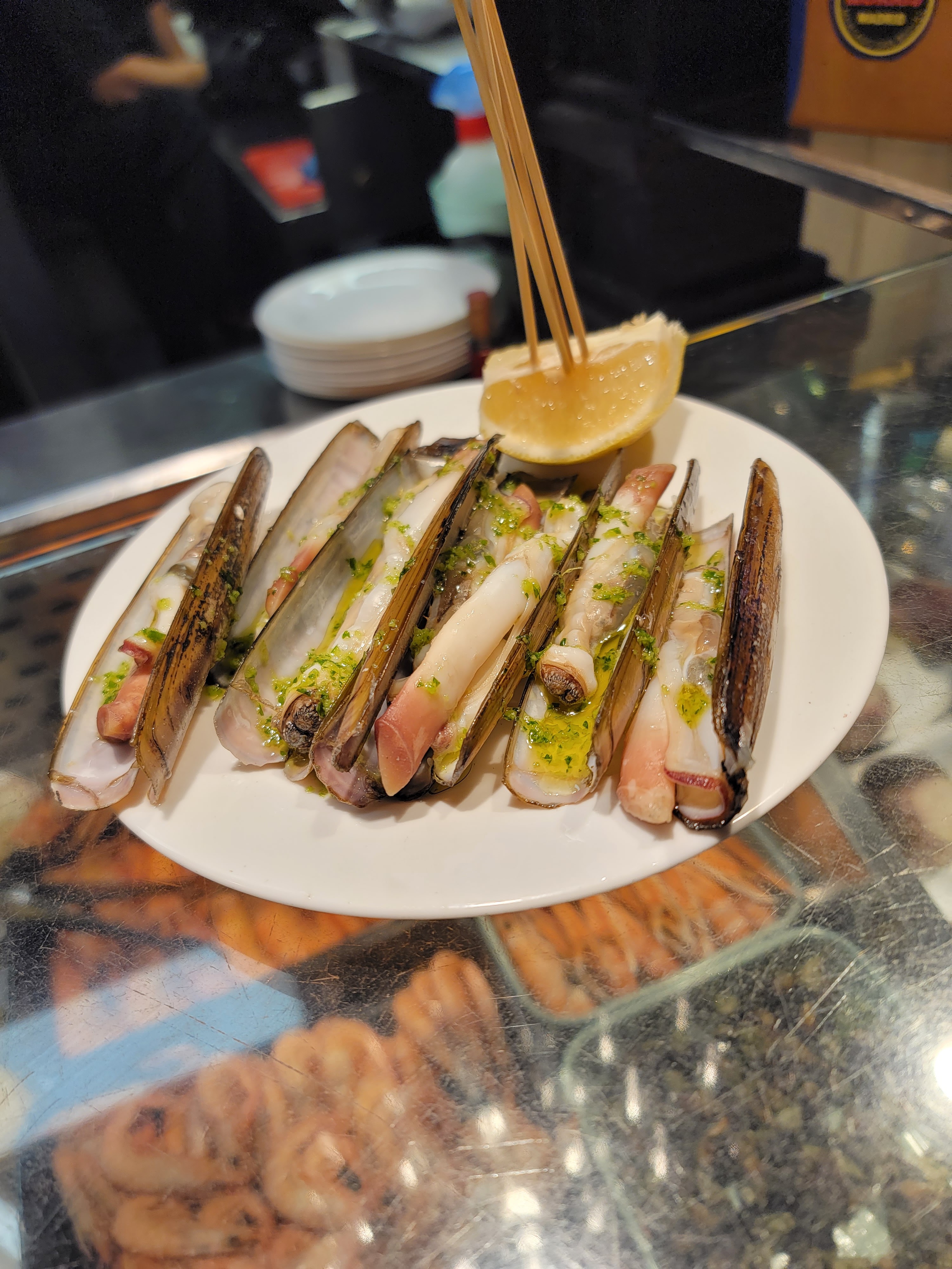 a plate of food on a table