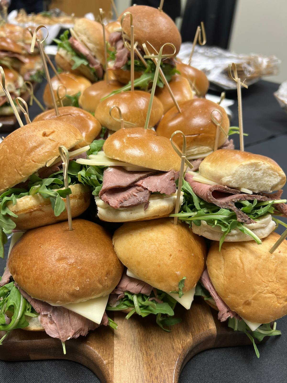 catering, sliders