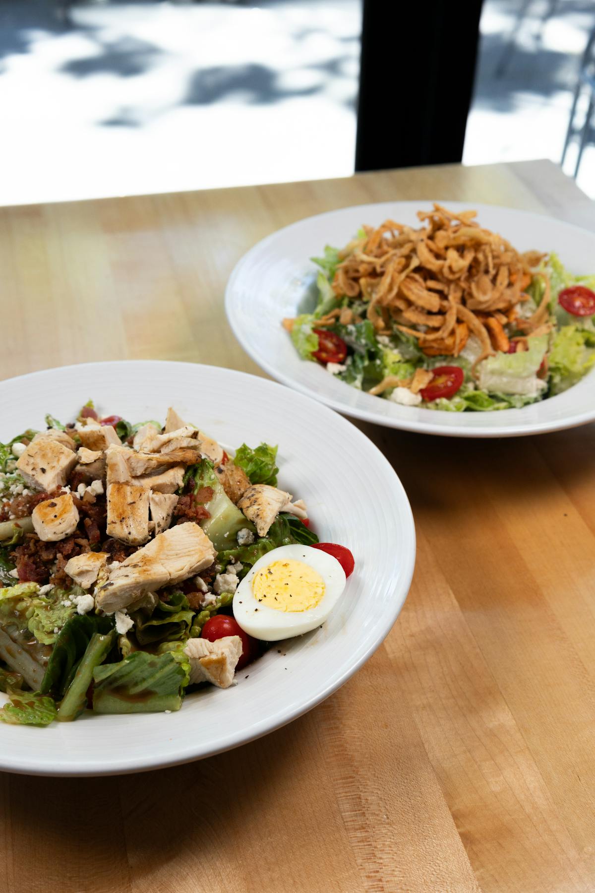 cobb salad, black and blue salad