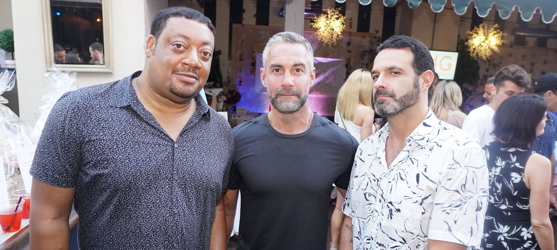 Cedric Yarbrough, Jay Harrington, Rob Evors posing for the camera