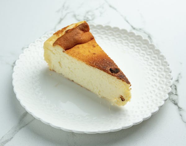 a piece of cake on a plate