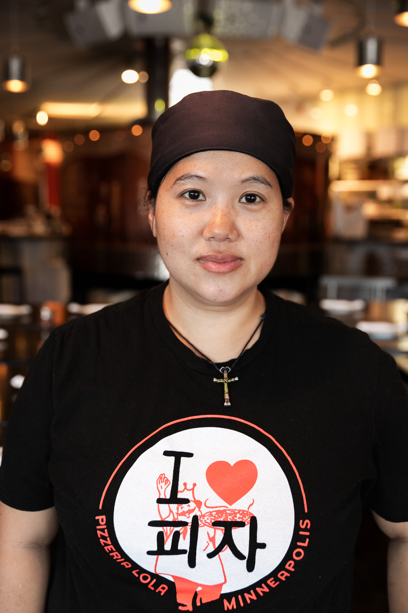 a woman wearing a hat