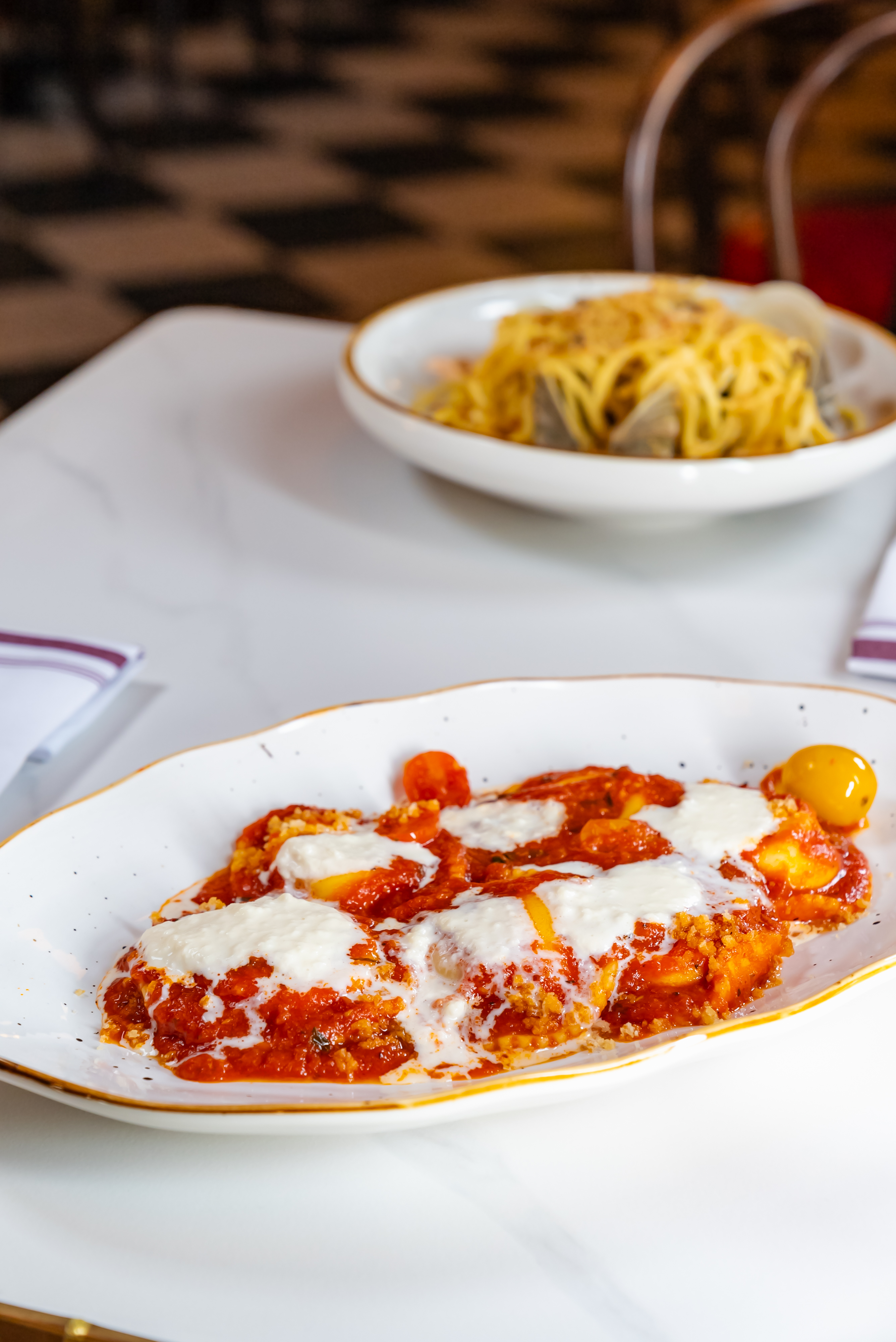 a plate of food on a table