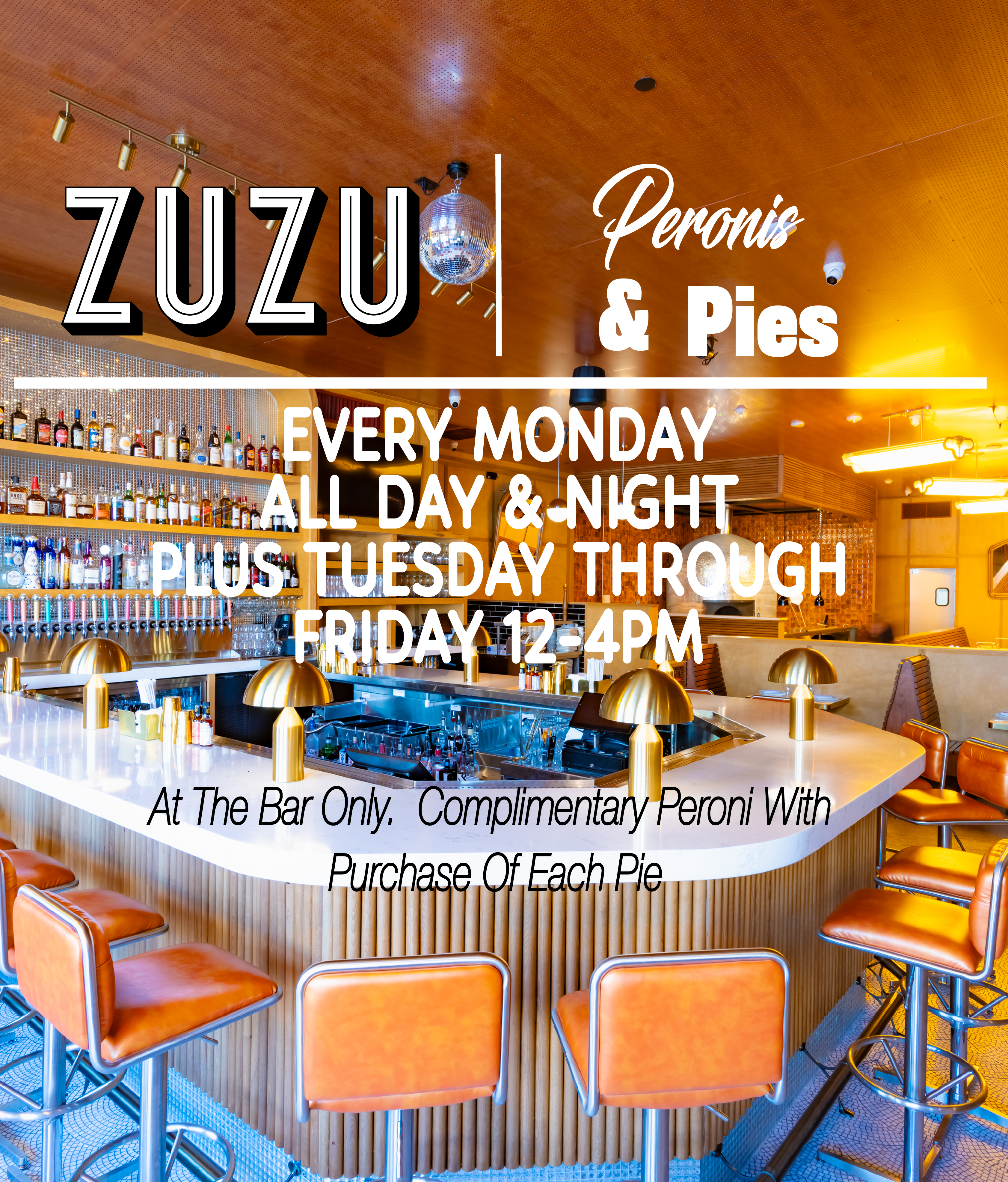 Peronis and Pies at ZuZu
