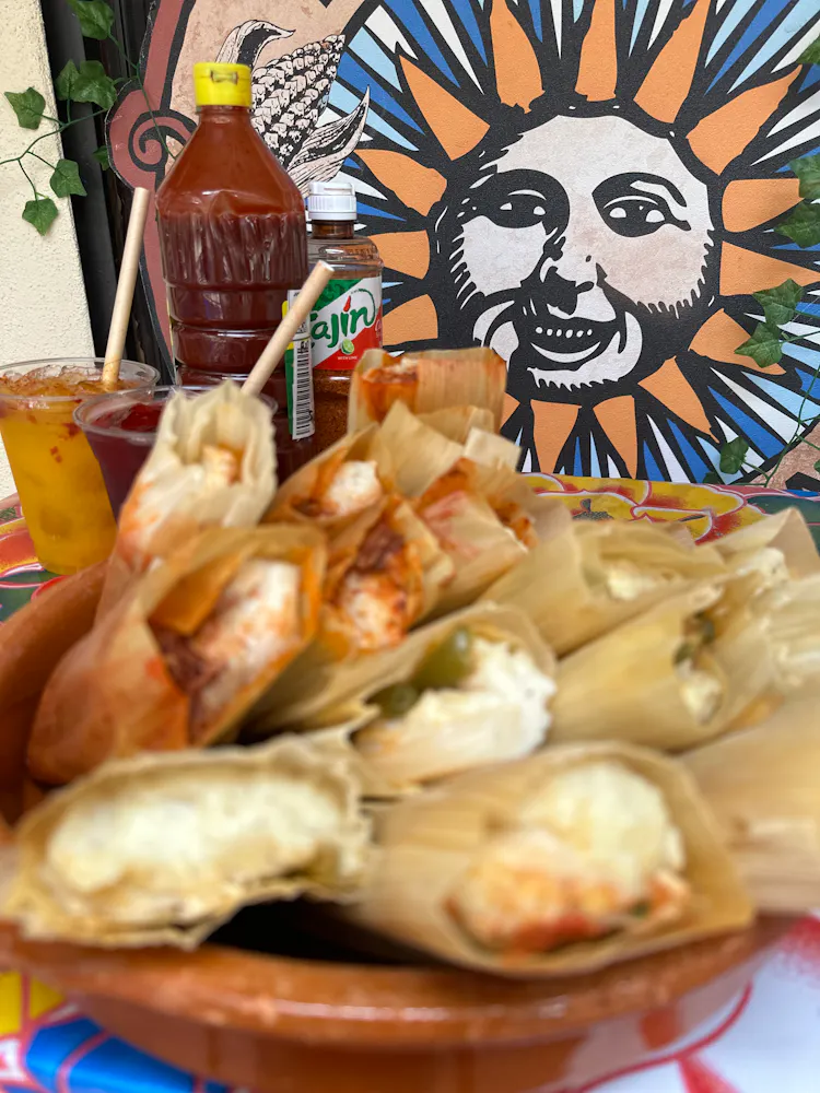 food on a table