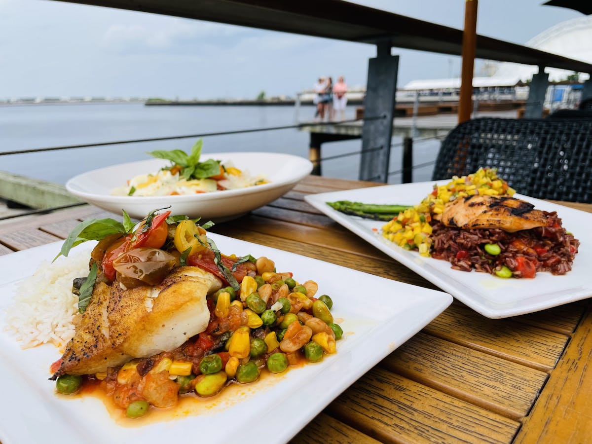 a plate of food on a table