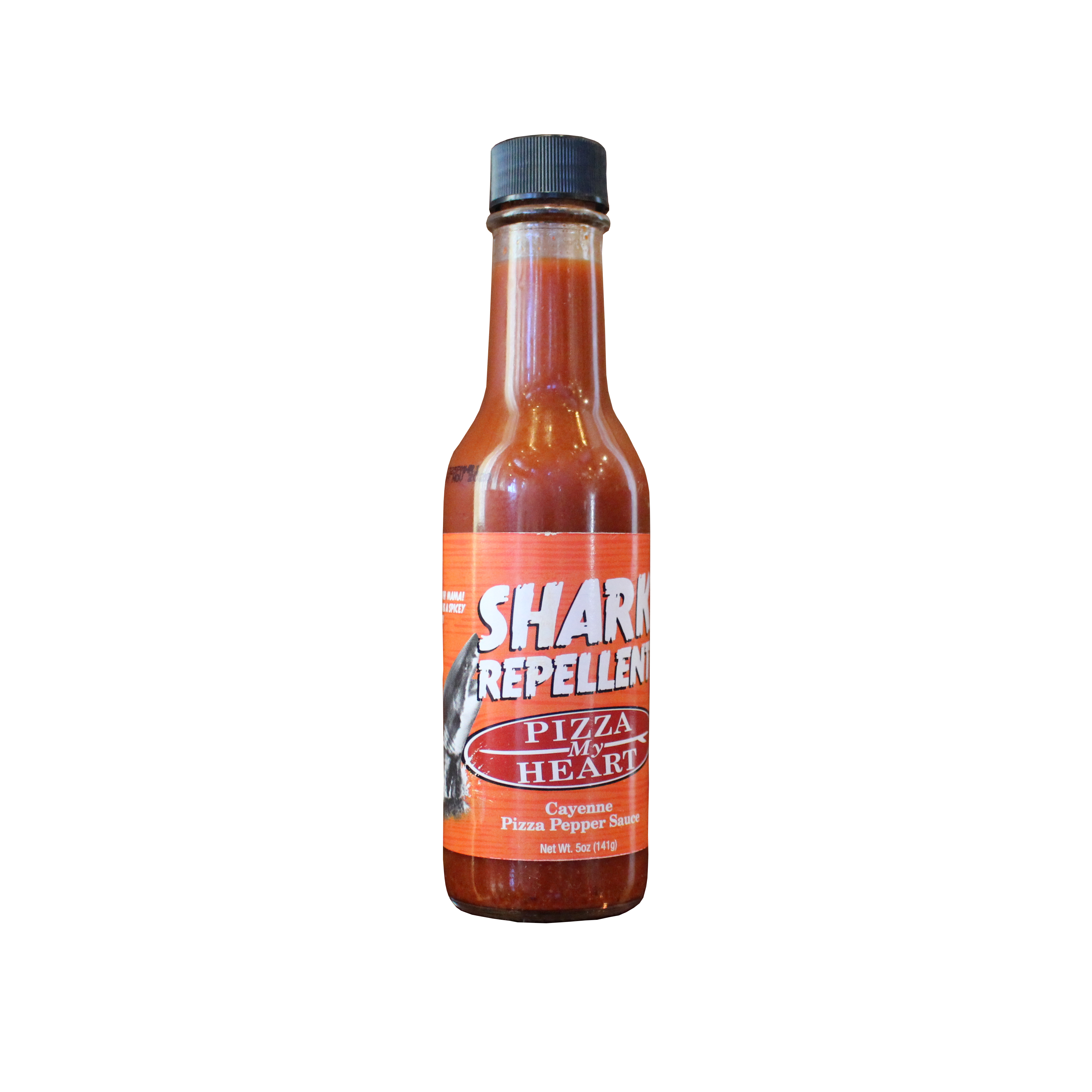 Case of 12 Cayenne Shark Repellant Pizza Pepper Sauce Bottles
