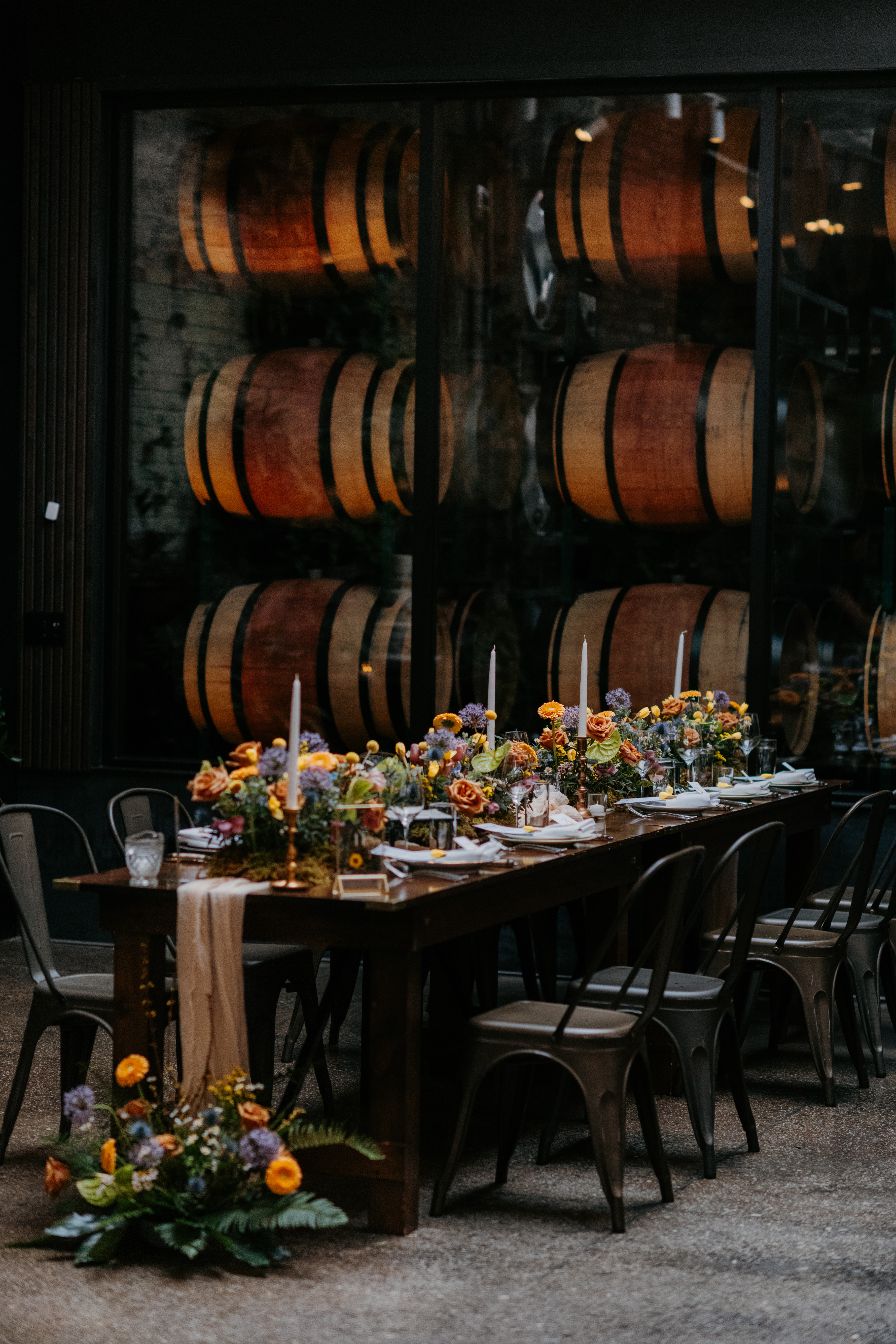 Romantic and intimate floral decor at an all inclusive wedding venue