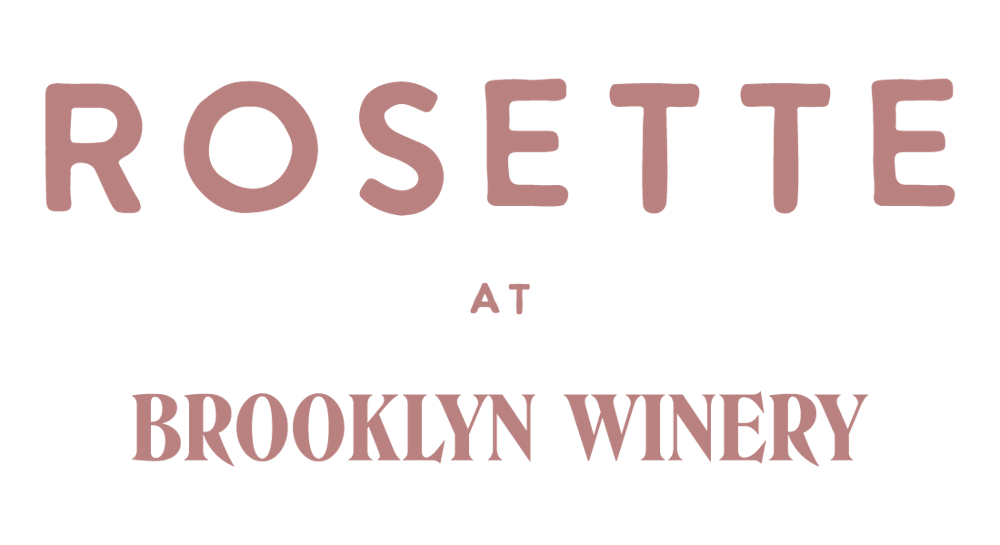 Rosette at Brooklyn Winery Logo Stacked Pink