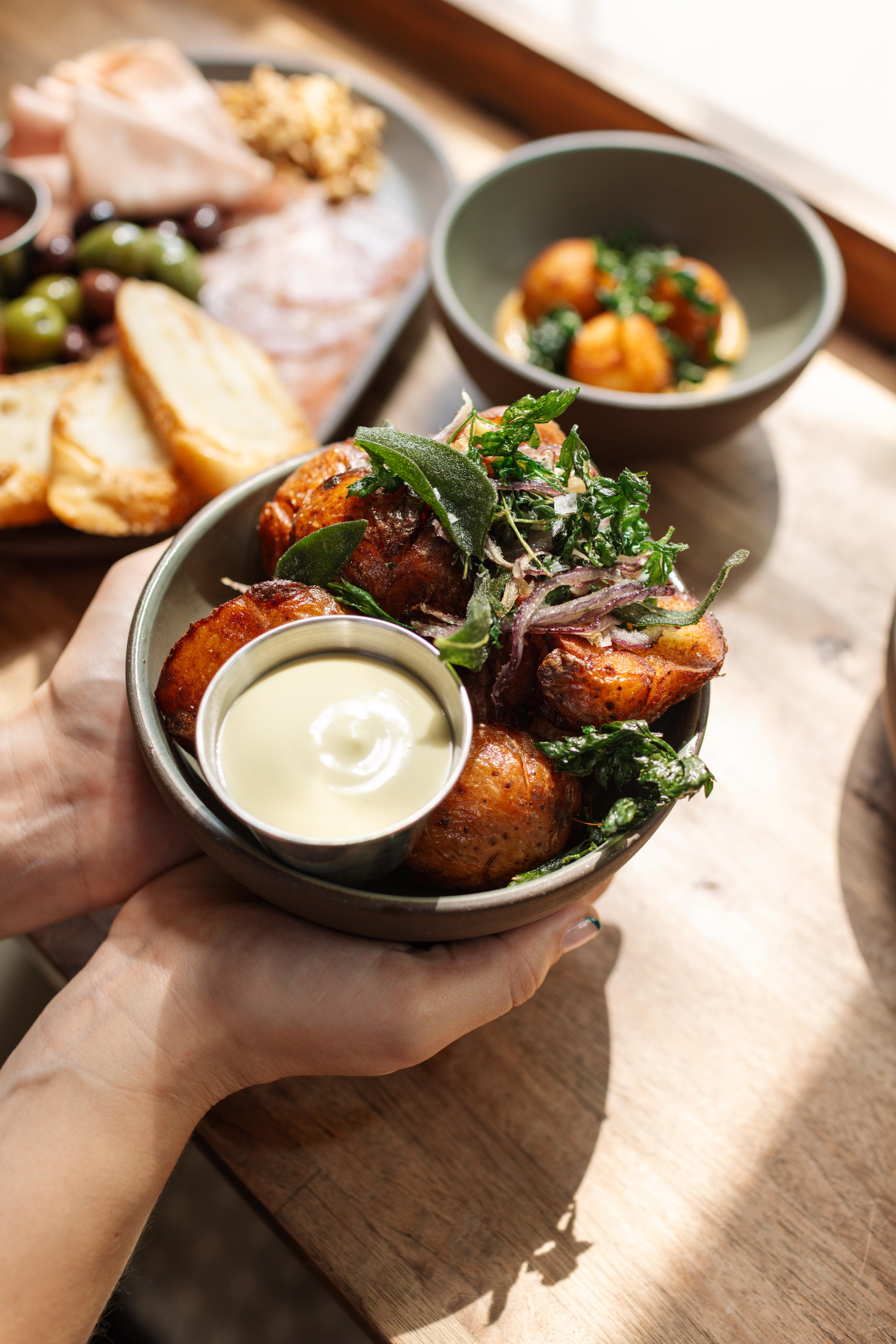 a bowl of food with sauce