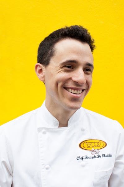 a man smiling for the camera