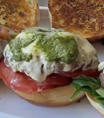 a sandwich sitting on top of a table