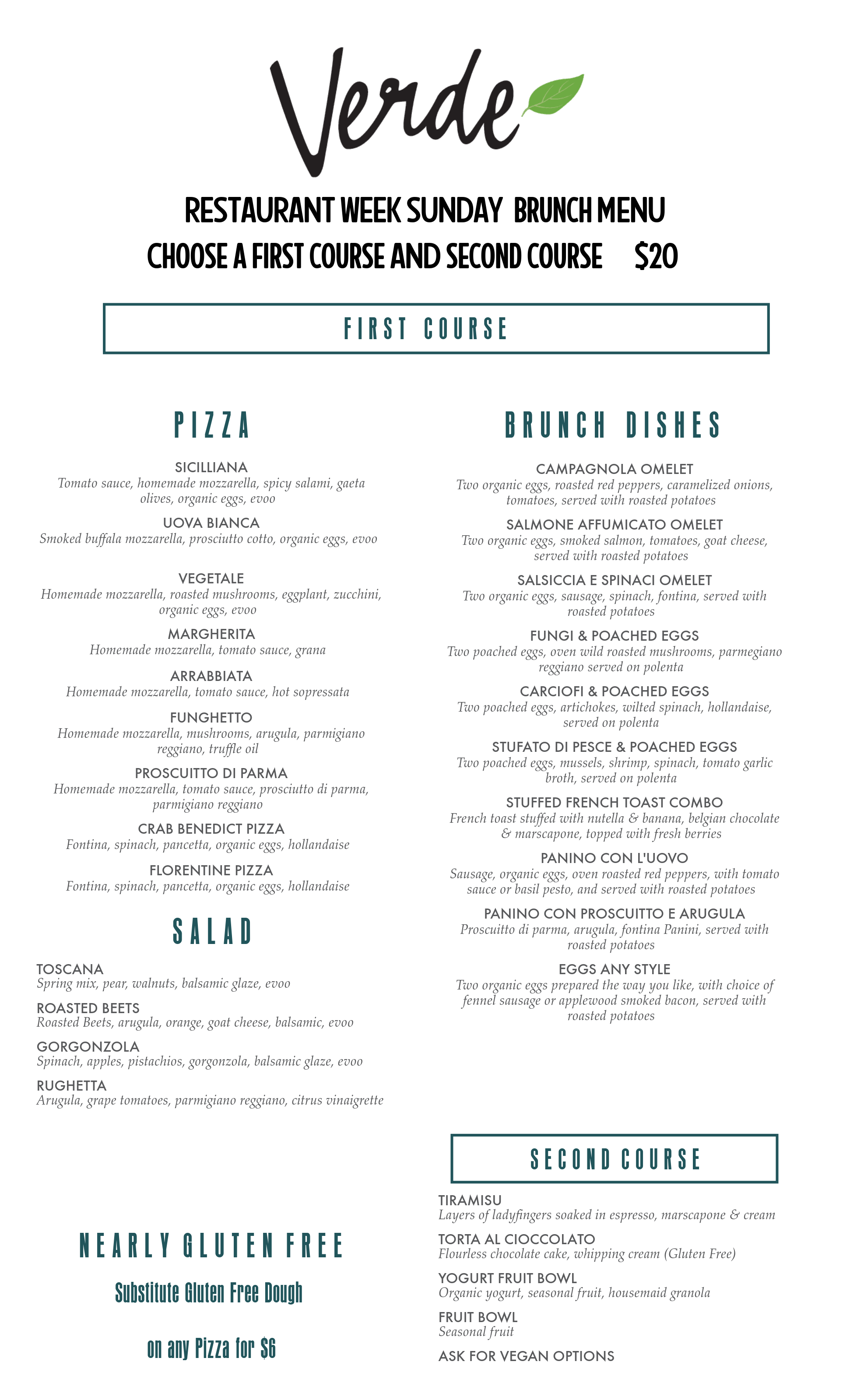 Menus Verde Pizza In Baltimore MD   Winter 2023 Verde Restaurant Week Page 3 