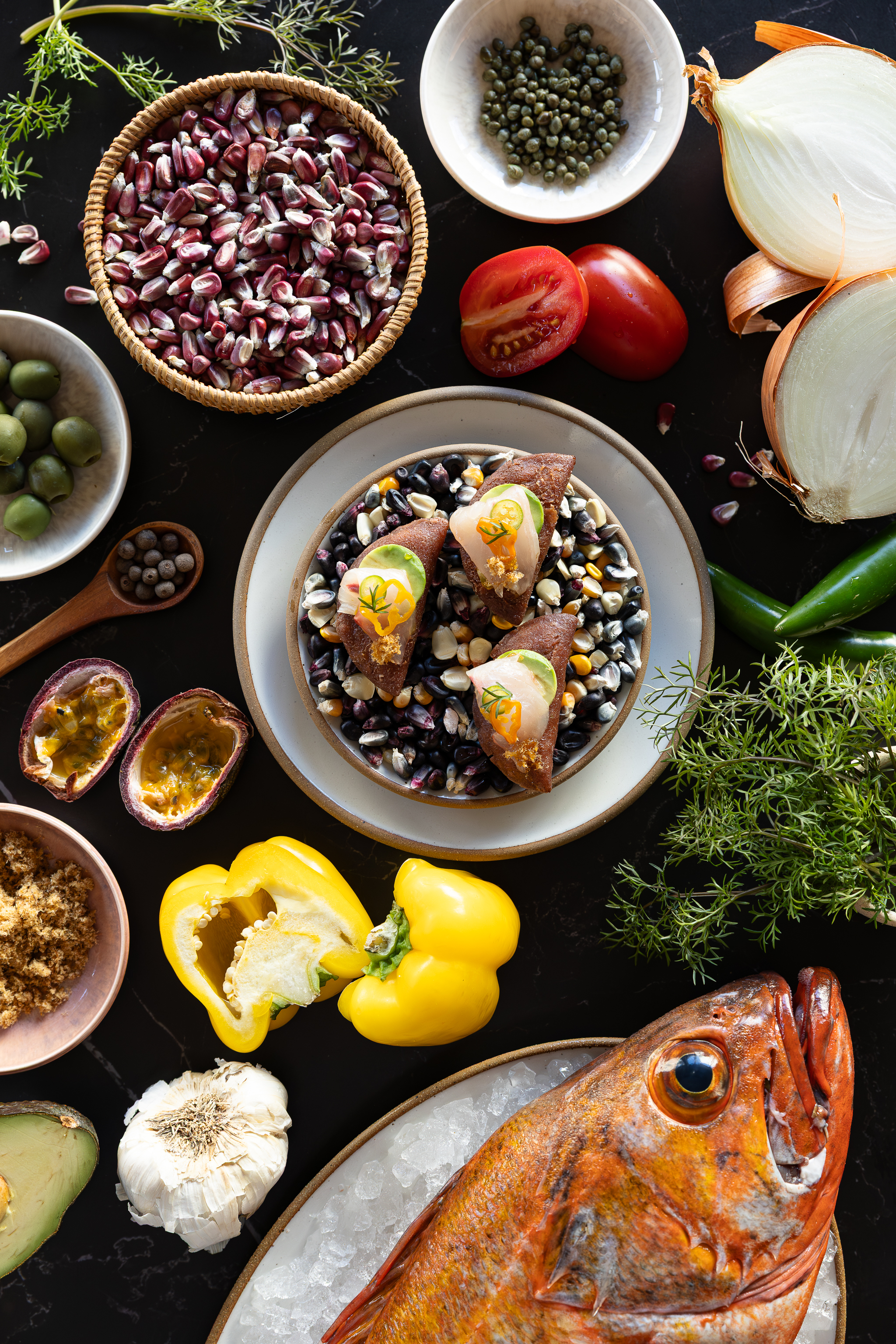 a bowl of food on a table