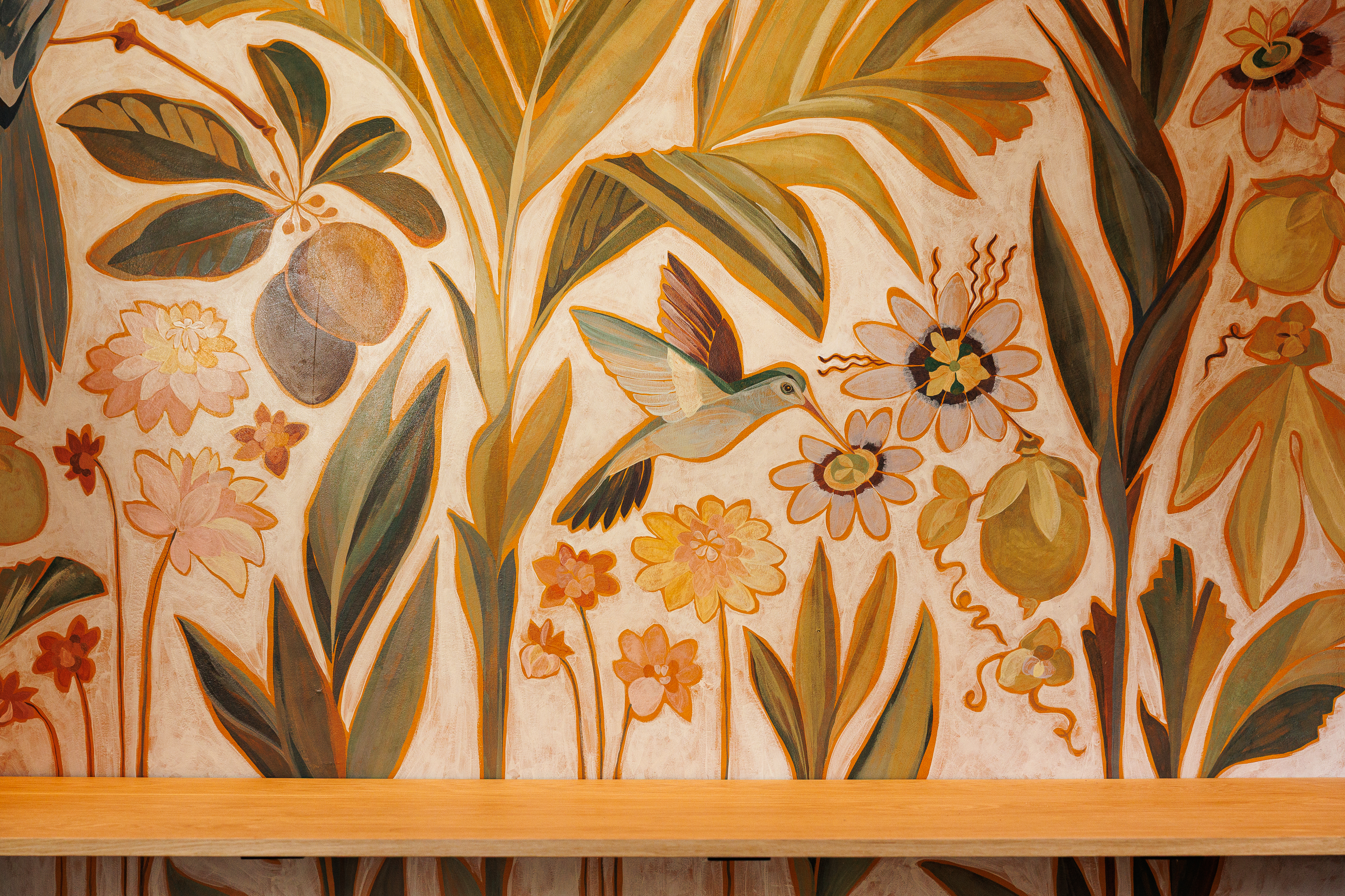 a painting on the wall