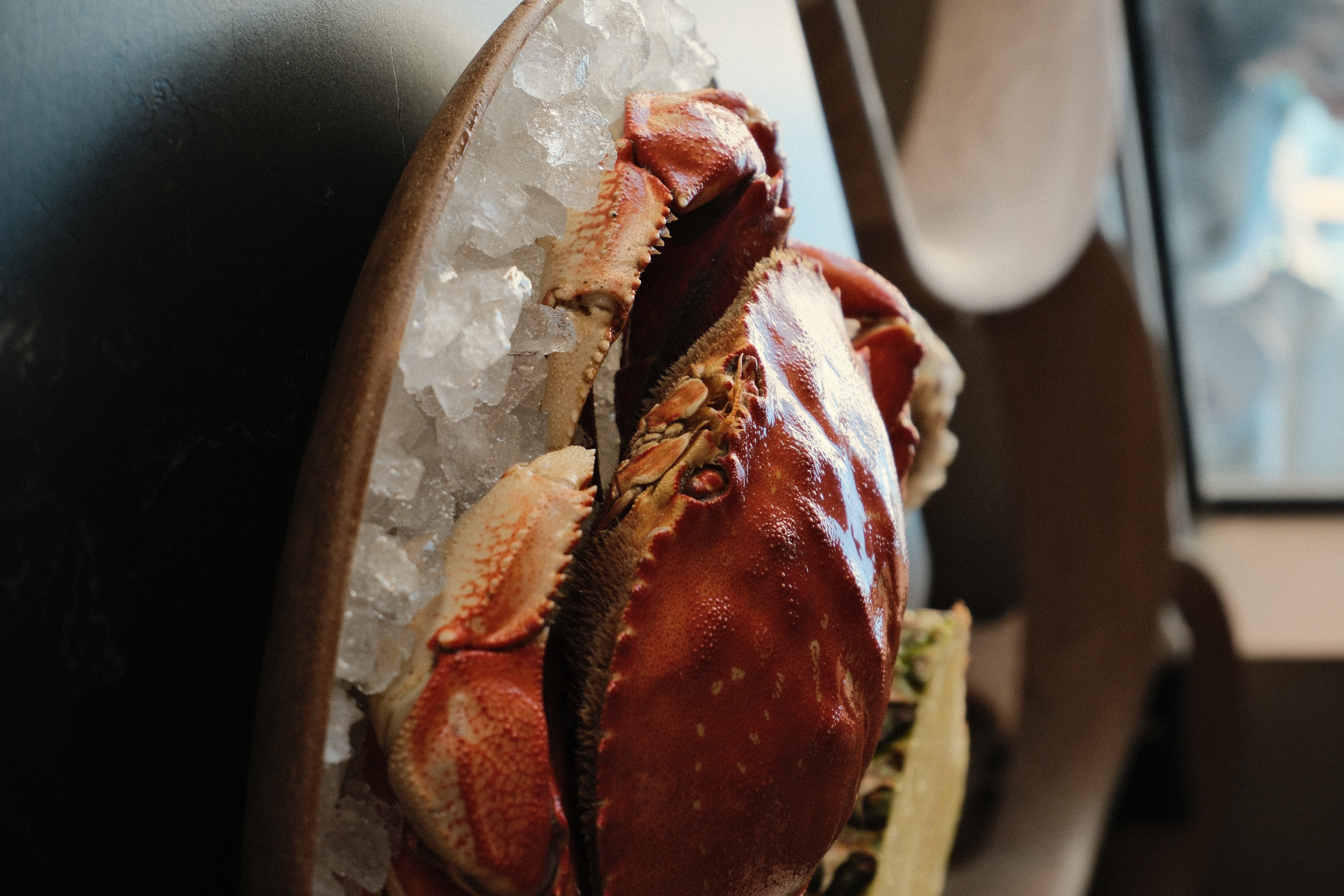 a crab cake on a plate