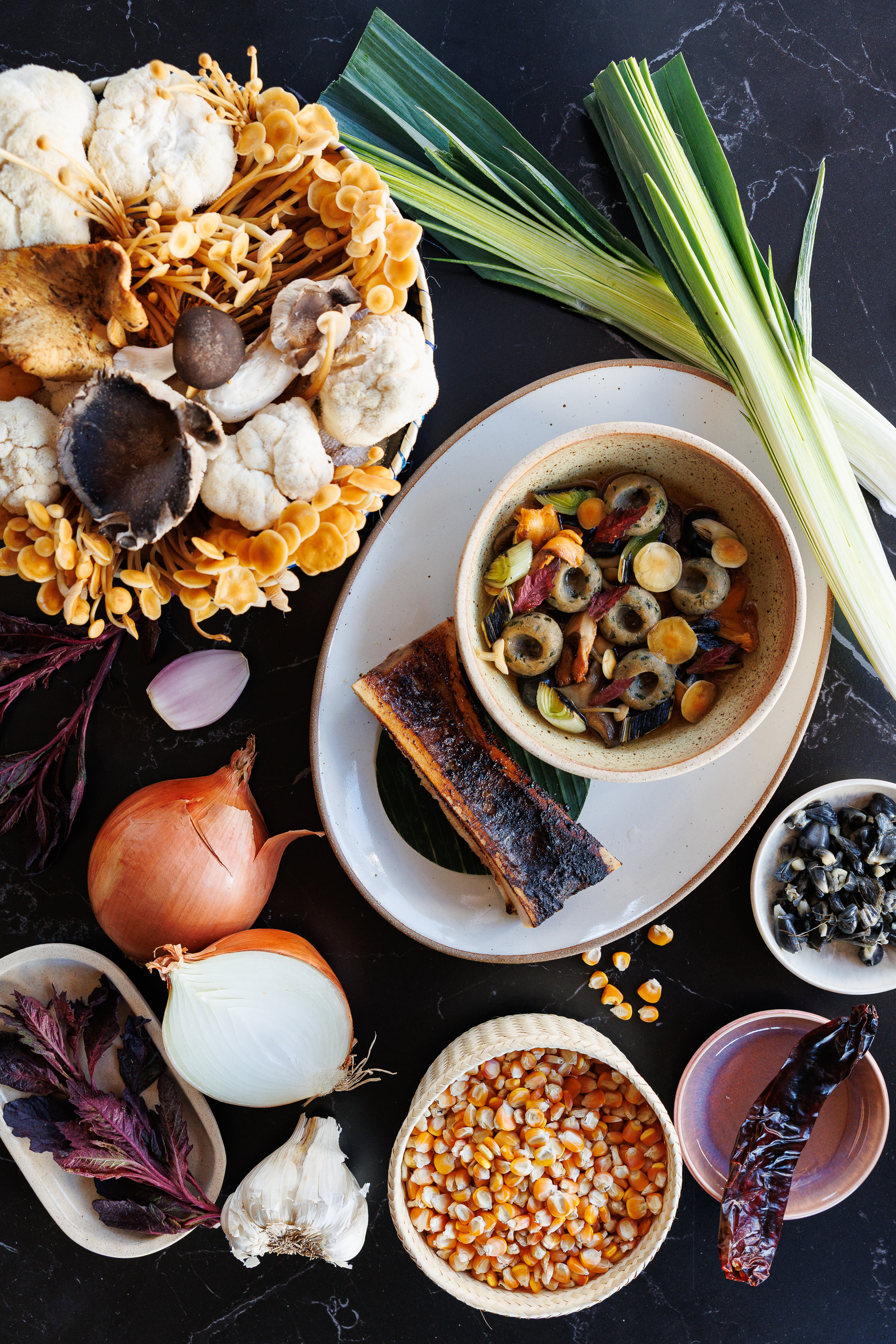 a bunch of food on a plate