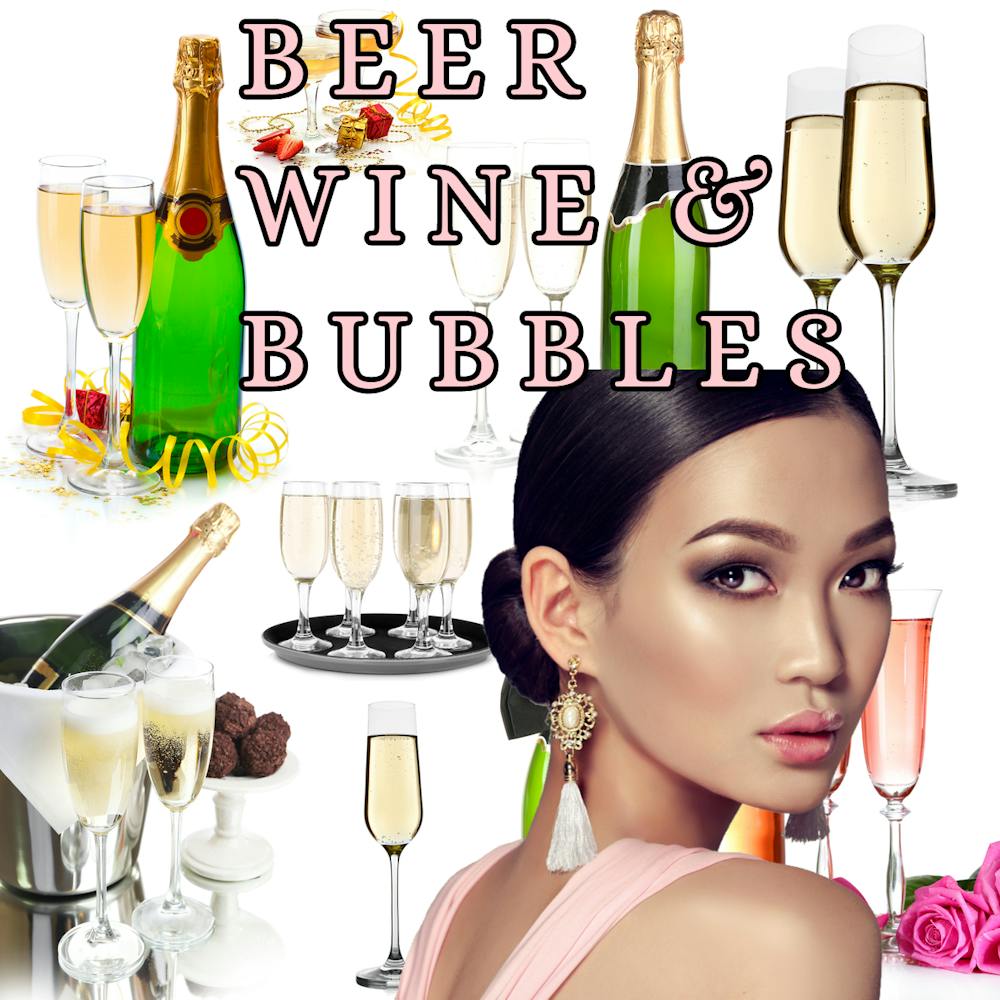 Beer Wine & Bubbles Menu poster