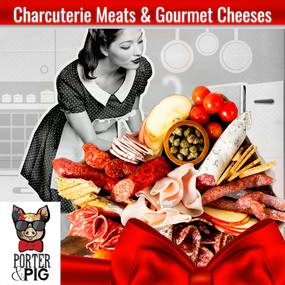 Charcuterie Meats & Cheeses Menu poster