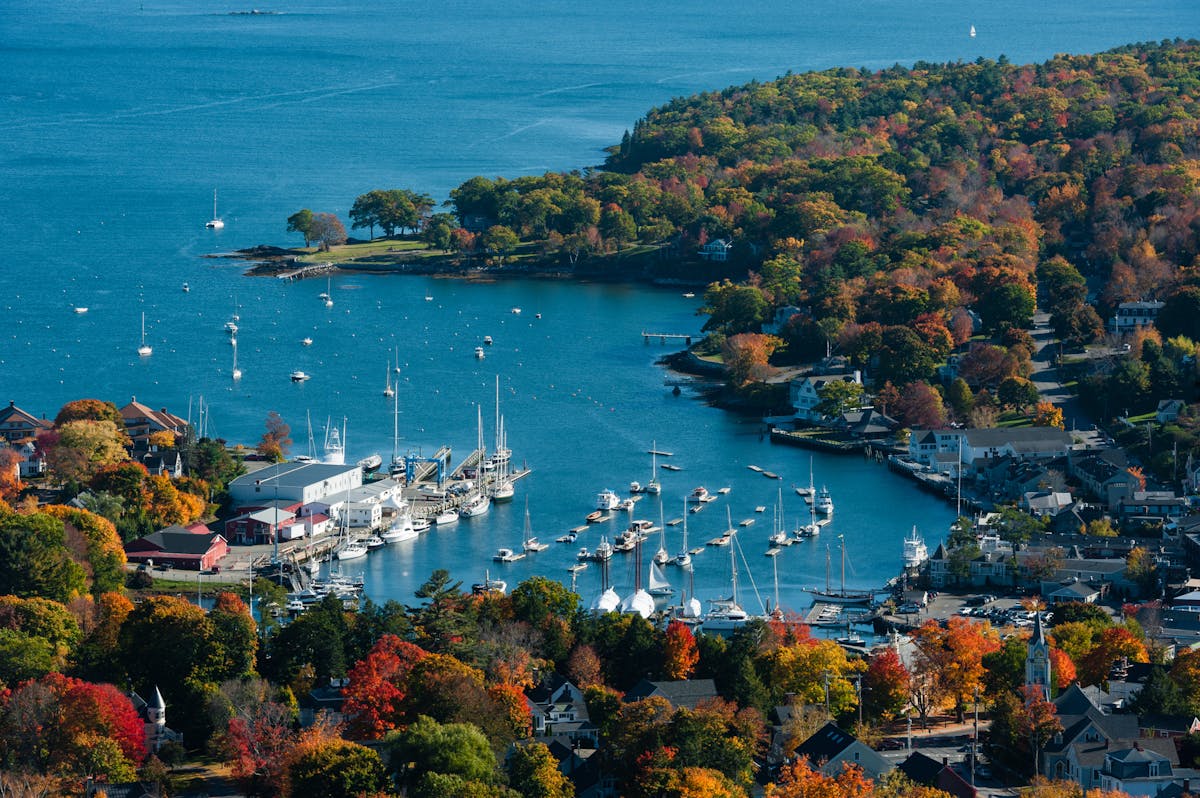 a harbor filled with lots of water surrounded by a body of water