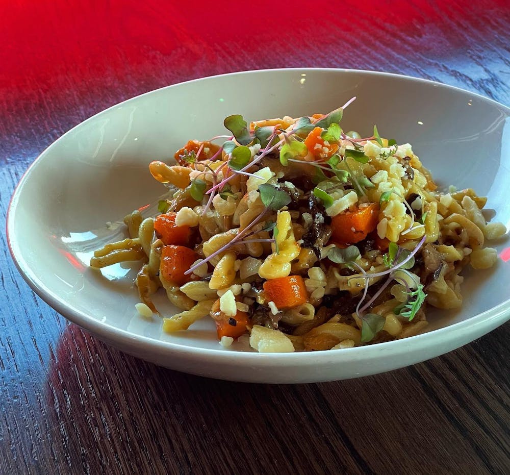 a bowl of food on a plate