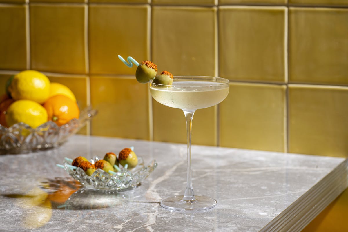 a glass of water on a table