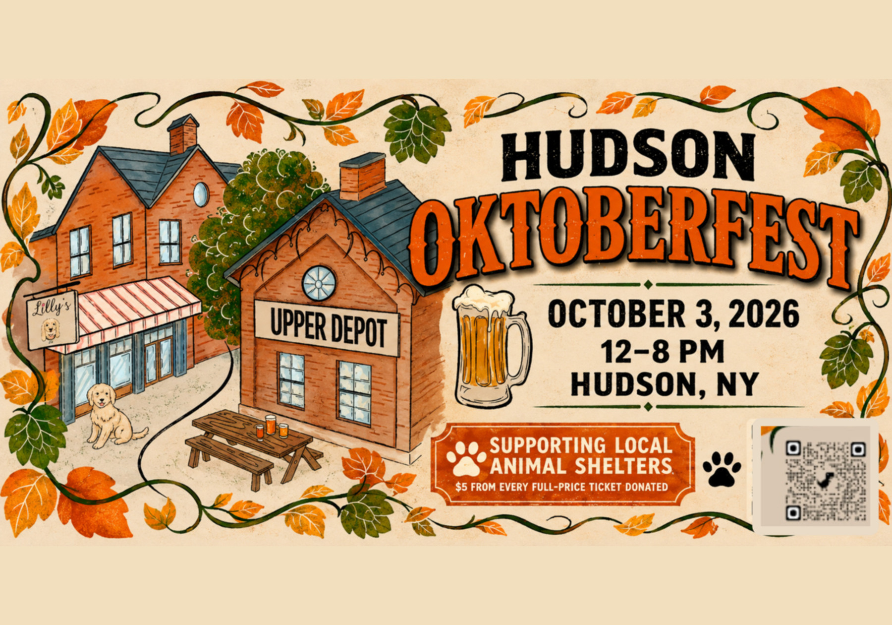 Hudson Oktoberfest, Oct 3 2026, Upper Depot Brewing Co.,