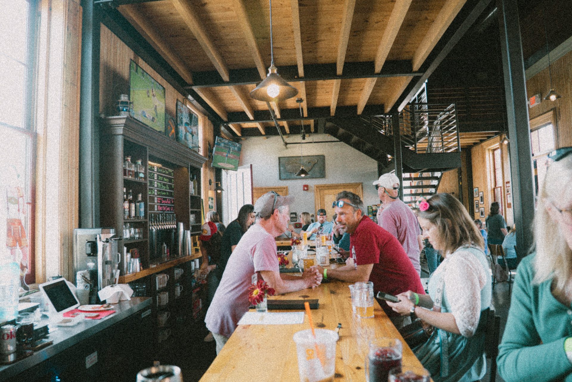 Hudson Oktoberfest event and performers at Upper Depot Brewing Co. in Hudson, New York.
