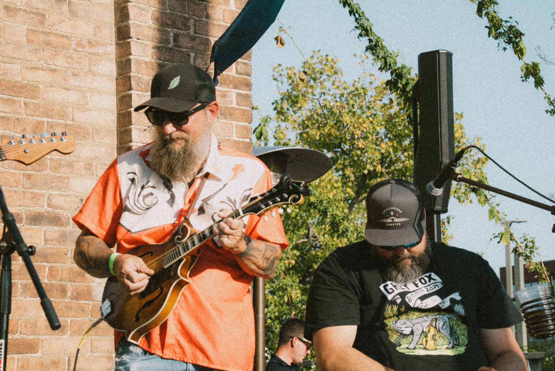 Hudson Oktoberfest event and performers at Upper Depot Brewing Co. in Hudson, New York.