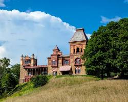Summer view at Olana State Historic Site in the Hudson Valley