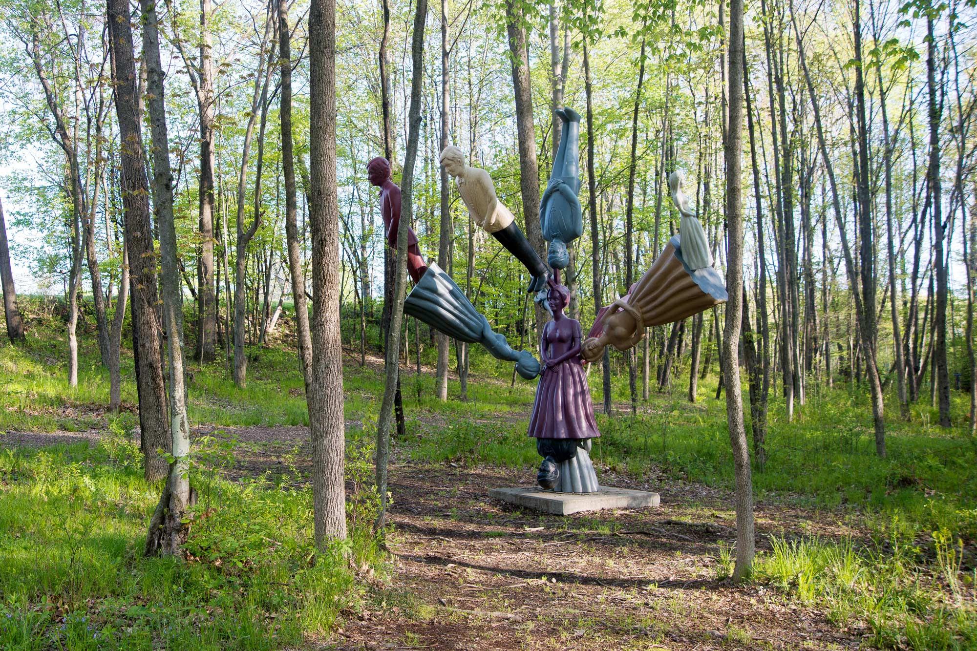 Outdoor sculpture at Art Omi in Ghent, New York