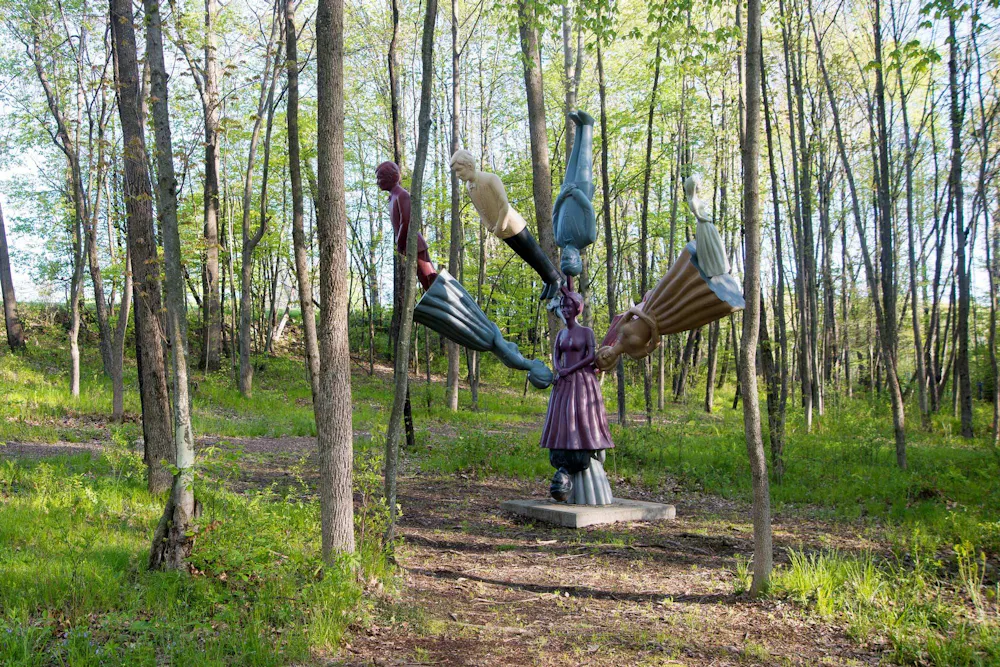 Outdoor sculpture at Art Omi in Ghent, New York