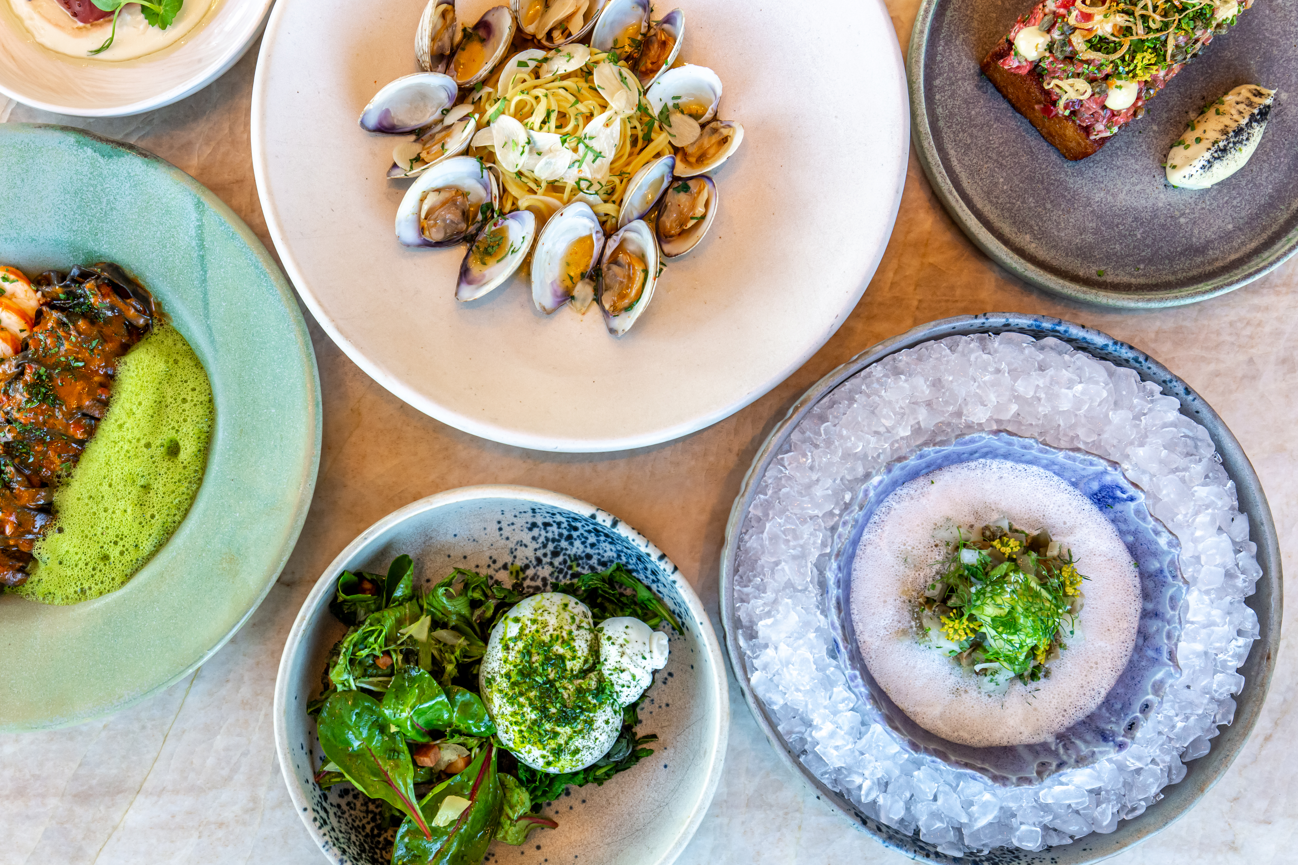a plate of food on a table