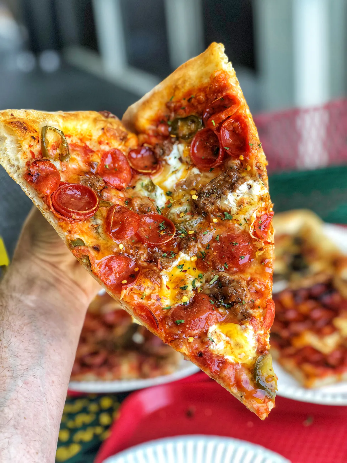 a slice of pizza