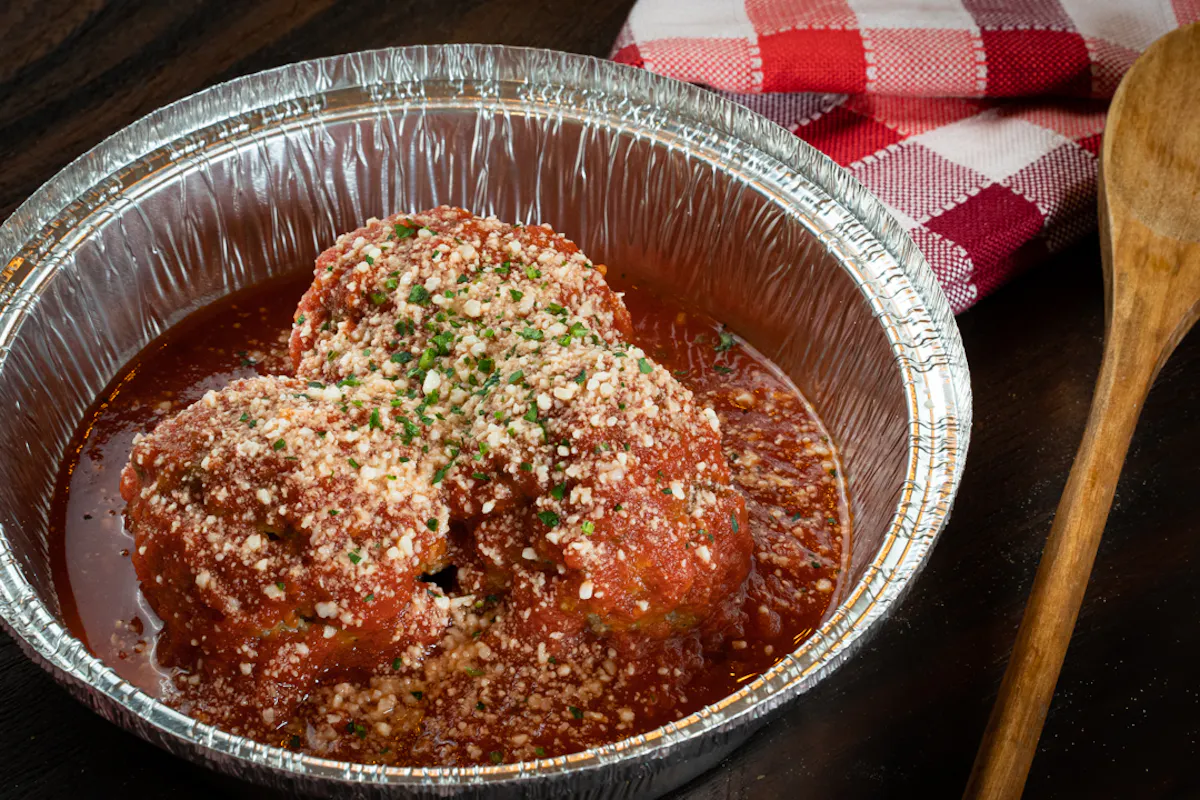 a bowl of food on a table