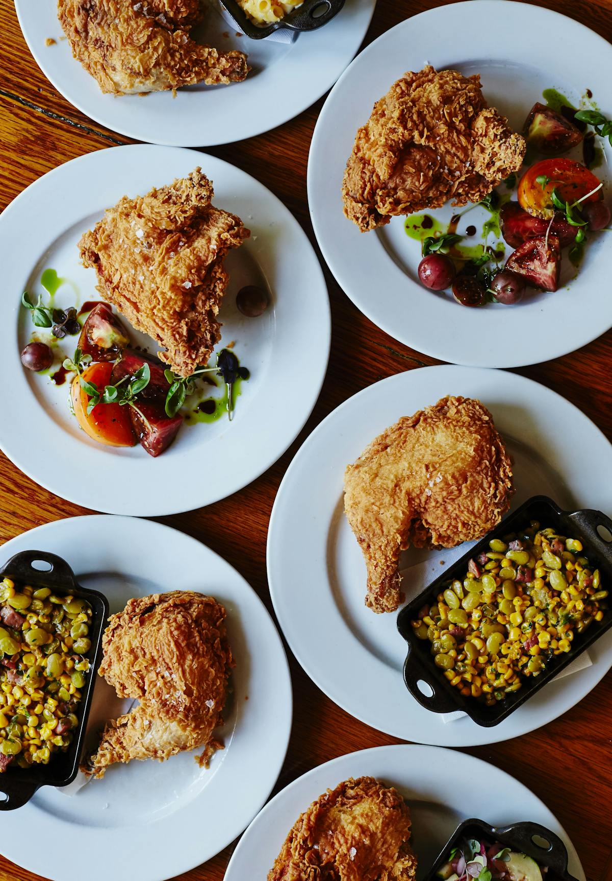 a bunch of different types of food on a plate