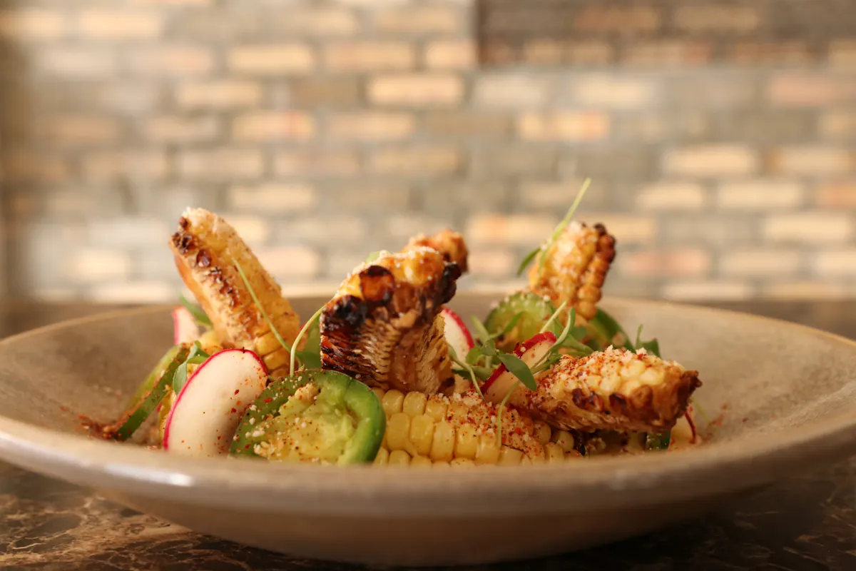 a bowl of food on a plate